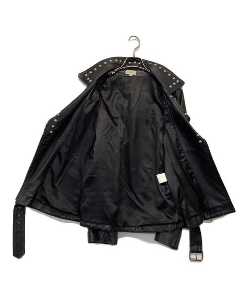 LPA（エルピーエー）LPA (エルピーエー) スタッズライダースレザージャケット ブラック サイズ:Ｓの古着・服飾アイテム