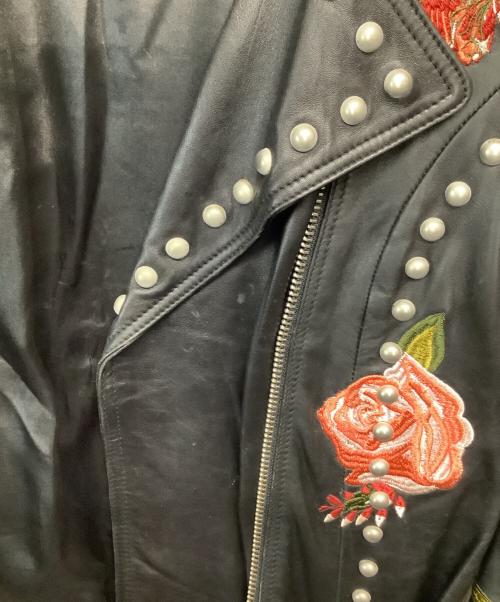 LPA（エルピーエー）LPA (エルピーエー) スタッズライダースレザージャケット ブラック サイズ:Ｓの古着・服飾アイテム