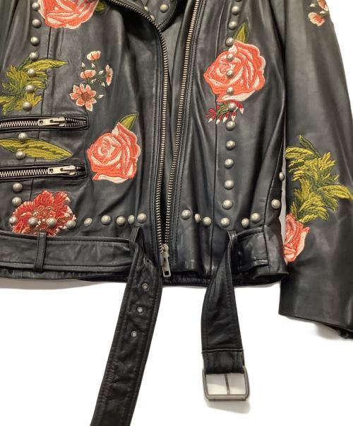 LPA（エルピーエー）LPA (エルピーエー) スタッズライダースレザージャケット ブラック サイズ:Ｓの古着・服飾アイテム