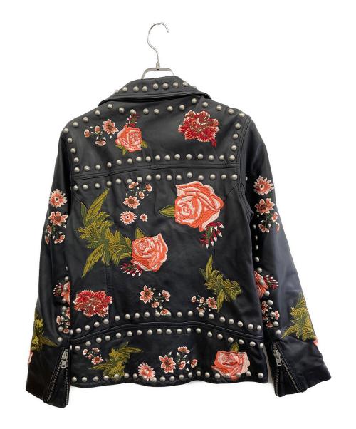 LPA（エルピーエー）LPA (エルピーエー) スタッズライダースレザージャケット ブラック サイズ:Ｓの古着・服飾アイテム