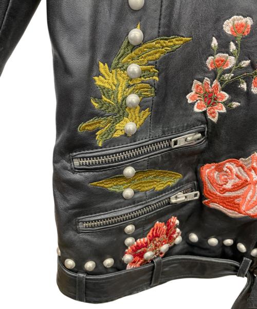 LPA（エルピーエー）LPA (エルピーエー) スタッズライダースレザージャケット ブラック サイズ:Ｓの古着・服飾アイテム