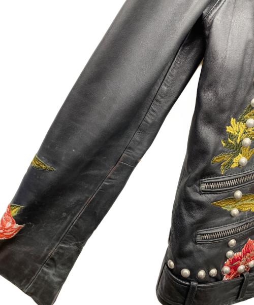 LPA（エルピーエー）LPA (エルピーエー) スタッズライダースレザージャケット ブラック サイズ:Ｓの古着・服飾アイテム