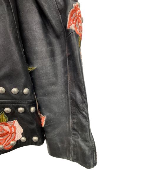 LPA（エルピーエー）LPA (エルピーエー) スタッズライダースレザージャケット ブラック サイズ:Ｓの古着・服飾アイテム