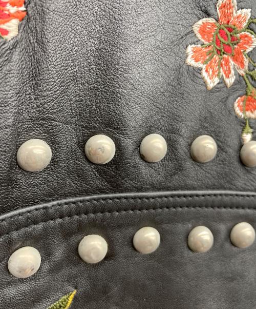 LPA（エルピーエー）LPA (エルピーエー) スタッズライダースレザージャケット ブラック サイズ:Ｓの古着・服飾アイテム