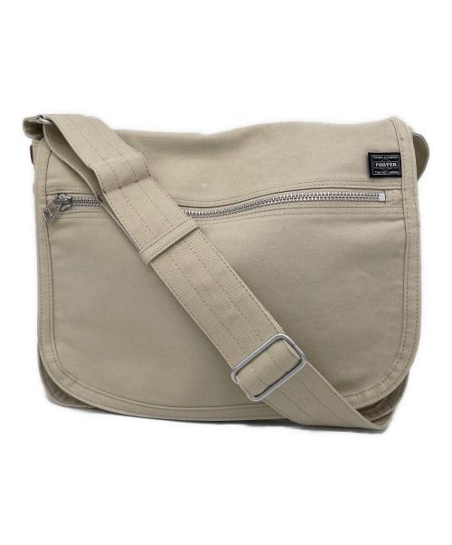 PORTER（ポーター）PORTER (ポーター) メッセンジャーバッグ ベージュの古着・服飾アイテム