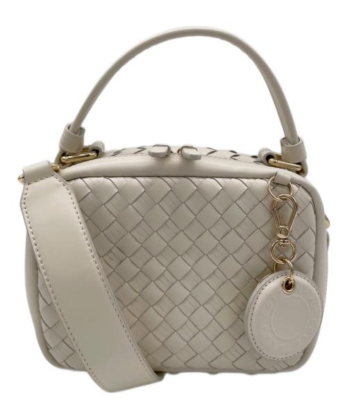 COLE HAAN（コールハーン）COLE HAAN (コールハーン) 2WAY編み込みバッグ ホワイトの古着・服飾アイテム