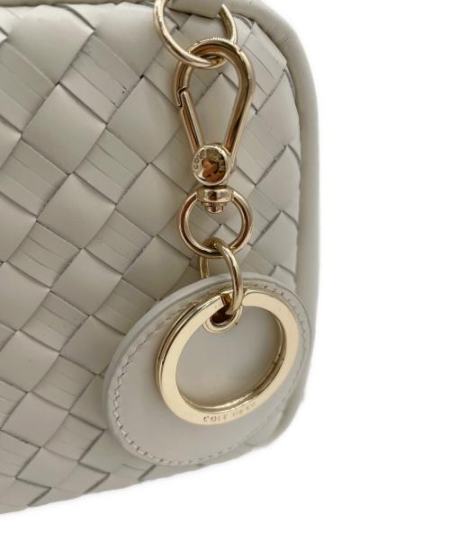 COLE HAAN（コールハーン）COLE HAAN (コールハーン) 2WAY編み込みバッグ ホワイトの古着・服飾アイテム