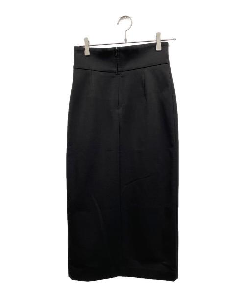 AP STUDIO（エーピーストゥディオ）AP STUDIO (エーピーストゥディオ) フィブリルキュプラ スカート ブラック サイズ:38の古着・服飾アイテム