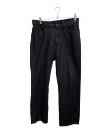 Adam et Rope（アダム エ ロペ）の古着「デニム センタークリース スラックス」｜グレー