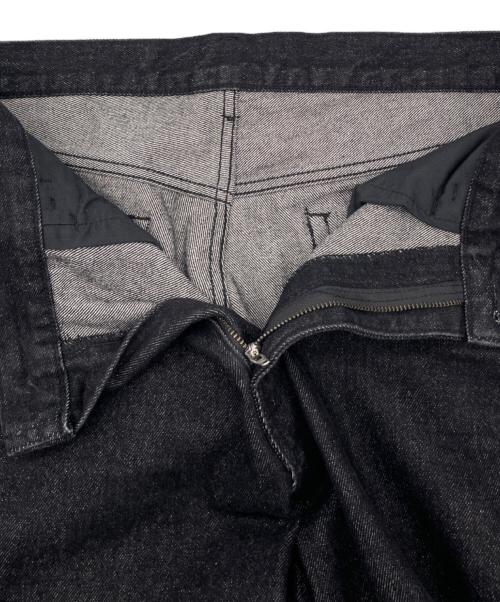 Adam et Rope（アダム エ ロペ）Adam et Rope (アダム エ ロペ) デニム センタークリース スラックス グレー サイズ:Mの古着・服飾アイテム