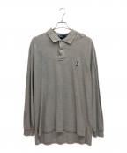 POLO RALPH LAURENポロ・ラルフローレン）の古着「長袖ポロシャツ」｜グレー