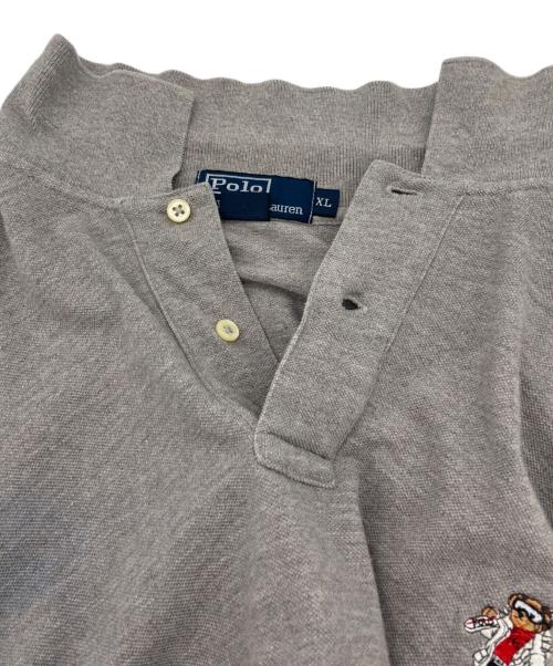 POLO RALPH LAUREN（ポロ・ラルフローレン）POLO RALPH LAUREN (ポロ・ラルフローレン) 長袖ポロシャツ グレー サイズ:XLの古着・服飾アイテム