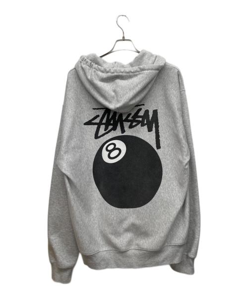 stussy（ステューシー）stussy (ステューシー) ジップパーカー ライトグレー サイズ:XLの古着・服飾アイテム