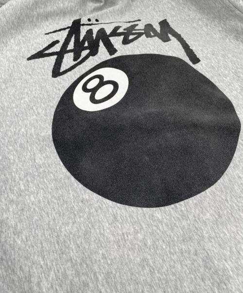 stussy（ステューシー）stussy (ステューシー) ジップパーカー ライトグレー サイズ:XLの古着・服飾アイテム