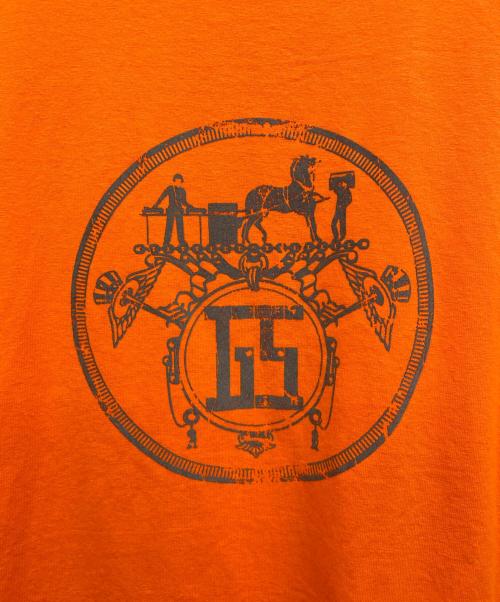 GDSS（ジーディーエスエス）gdss (ジーディーエスエス) エンブレムTシャツ オレンジ サイズ:Lの古着・服飾アイテム