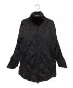 ISSEY MIYAKEイッセイミヤケ）の古着「ハイネックカットソー」｜ブラック