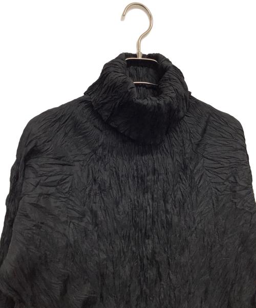 ISSEY MIYAKE（イッセイミヤケ）ISSEY MIYAKE (イッセイミヤケ) ハイネックカットソー ブラック サイズ:Mの古着・服飾アイテム