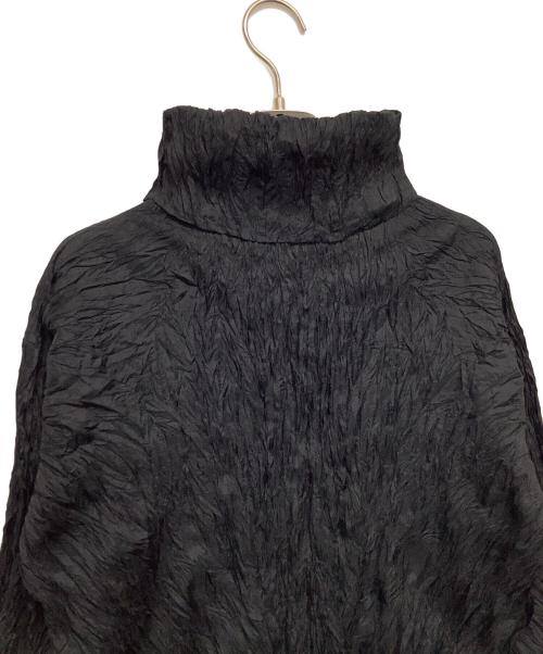 ISSEY MIYAKE（イッセイミヤケ）ISSEY MIYAKE (イッセイミヤケ) ハイネックカットソー ブラック サイズ:Mの古着・服飾アイテム