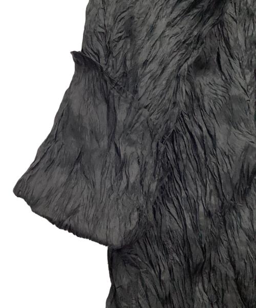 ISSEY MIYAKE（イッセイミヤケ）ISSEY MIYAKE (イッセイミヤケ) ハイネックカットソー ブラック サイズ:Mの古着・服飾アイテム
