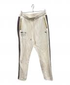 PUMA×WIND AND SEAプーマ×ウィンダンシー）の古着「トラックパンツ」｜アイボリー