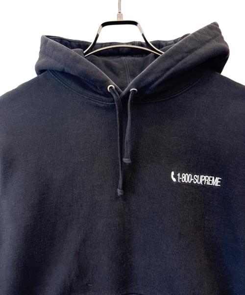 SUPREME（シュプリーム）SUPREME (シュプリーム) Supreme 1-800 Hooded Sweatshirt プルオーバーパーカー ブラック サイズ:Mediumの古着・服飾アイテム