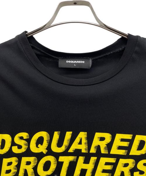 DSQUARED2（ディースクエアード）DSQUARED2 (ディースクエアード) 半袖カットソー ブラック サイズ:Lの古着・服飾アイテム
