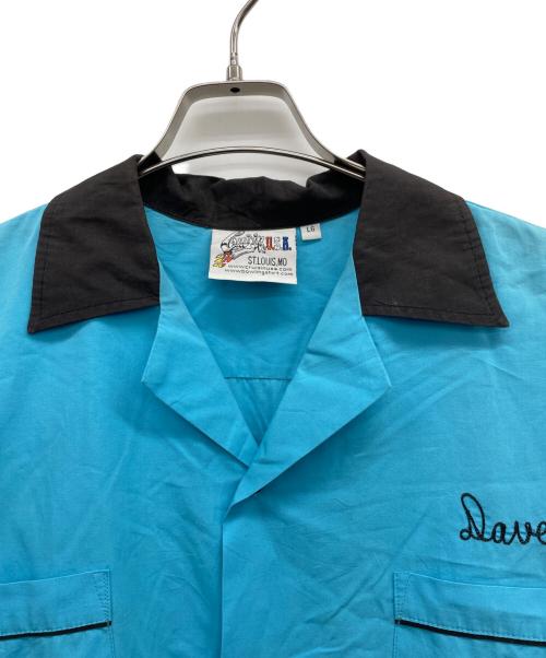cruisin USA（クルージン ユーエスエー）CRUISIN USA (クルージン ユーエスエー) ボーリングシャツ ブルー サイズ:LGの古着・服飾アイテム