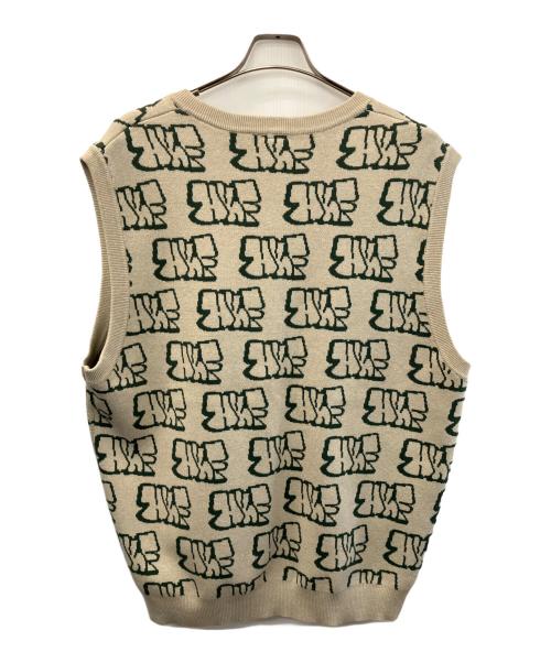 HUF（ハフ）HUF (ハフ) ニットベスト ベージュ サイズ:XLの古着・服飾アイテム