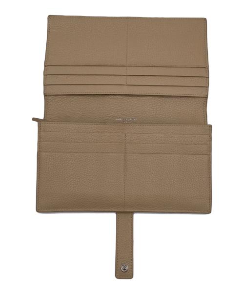 Saint Laurent Paris（サンローランパリ）Saint Laurent Paris (サンローランパリ) 長財布 ベージュの古着・服飾アイテム