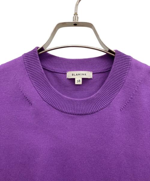 BLAMINK（ブラミンク）BLAMINK (ブラミンク) ニット パープル サイズ:38の古着・服飾アイテム