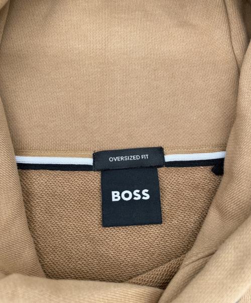 HUGO BOSS（ヒューゴ ボス）HUGO BOSS (ヒューゴ ボス) プルオーバーパーカー ベージュ サイズ:Lの古着・服飾アイテム