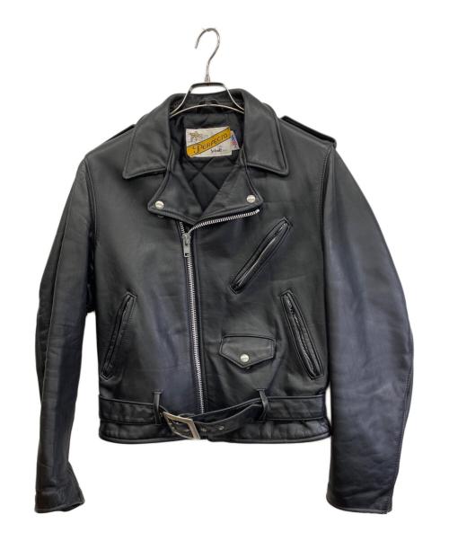 PERFECTO by Schott（パーフェクト バイ ショット）PERFECTO by Schott (パーフェクト バイ ショット) ダブルライダースジャケット ブラック サイズ:38の古着・服飾アイテム