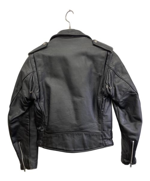 PERFECTO by Schott（パーフェクト バイ ショット）PERFECTO by Schott (パーフェクト バイ ショット) ダブルライダースジャケット ブラック サイズ:38の古着・服飾アイテム
