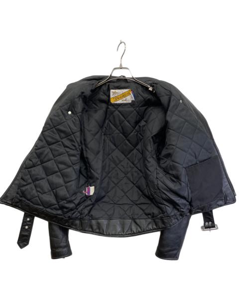 PERFECTO by Schott（パーフェクト バイ ショット）PERFECTO by Schott (パーフェクト バイ ショット) ダブルライダースジャケット ブラック サイズ:38の古着・服飾アイテム