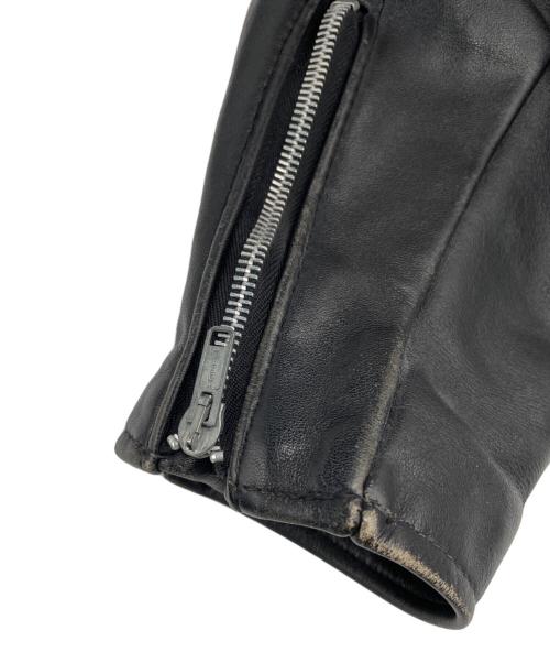 PERFECTO by Schott（パーフェクト バイ ショット）PERFECTO by Schott (パーフェクト バイ ショット) ダブルライダースジャケット ブラック サイズ:38の古着・服飾アイテム
