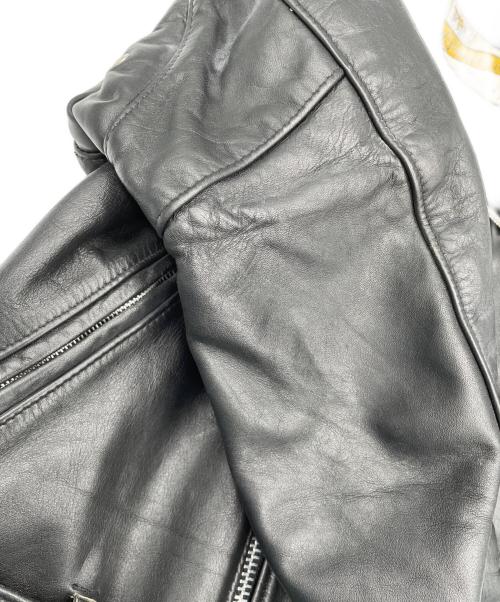 PERFECTO by Schott（パーフェクト バイ ショット）PERFECTO by Schott (パーフェクト バイ ショット) ダブルライダースジャケット ブラック サイズ:38の古着・服飾アイテム