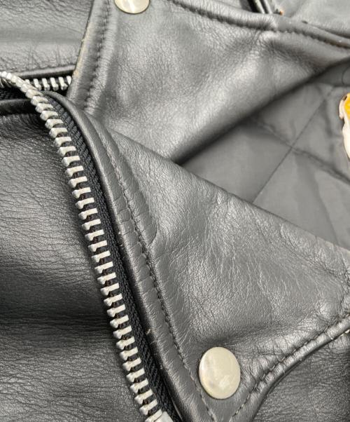 PERFECTO by Schott（パーフェクト バイ ショット）PERFECTO by Schott (パーフェクト バイ ショット) ダブルライダースジャケット ブラック サイズ:38の古着・服飾アイテム