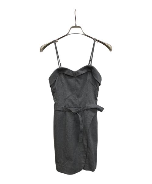 Snidel（スナイデル）Snidel (スナイデル) コルセットディテールロンパース グレー サイズ:Freeの古着・服飾アイテム