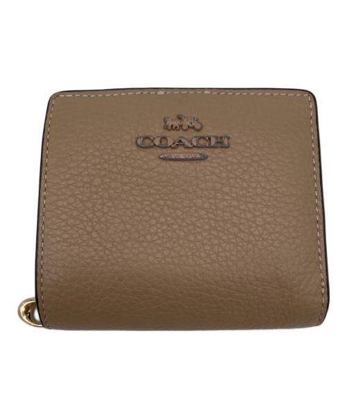 COACH（コーチ）COACH (コーチ) 2つ折り財布 ベージュの古着・服飾アイテム