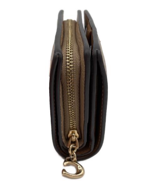 COACH（コーチ）COACH (コーチ) 2つ折り財布 ベージュの古着・服飾アイテム