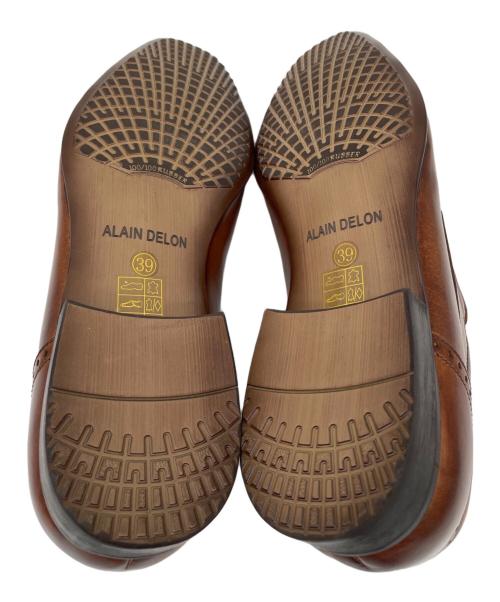 ALAIN DELON（アランドロン）ALAIN DELON (アランドロン) レザーシューズ ブラウン サイズ:39の古着・服飾アイテム