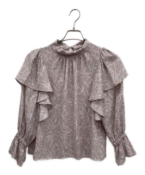 Snidel（スナイデル）Snidel (スナイデル) フリルシアーブラウスセットアップ ピンク サイズ:Fの古着・服飾アイテム