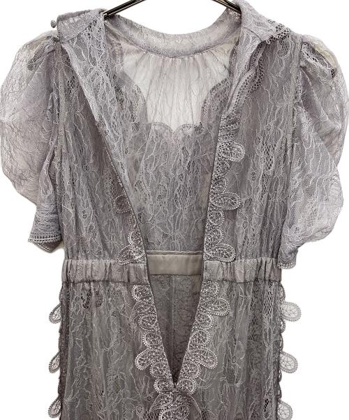 Snidel（スナイデル）Snidel (スナイデル) ベストレイヤードワンピース ライトグレーの古着・服飾アイテム