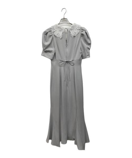 Snidel（スナイデル）Snidel (スナイデル) エンブロイダリーカラーマーメイドワンピース ライトグレーの古着・服飾アイテム