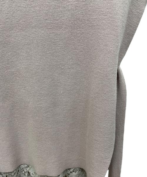 Snidel（スナイデル）Snidel (スナイデル) ニットベストセットマーメイドレースワンピース ライトピンクの古着・服飾アイテム
