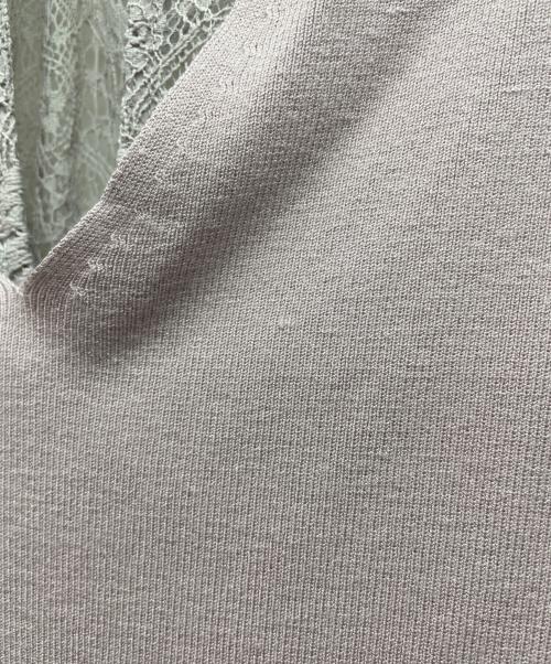Snidel（スナイデル）Snidel (スナイデル) ニットベストセットマーメイドレースワンピース ライトピンクの古着・服飾アイテム