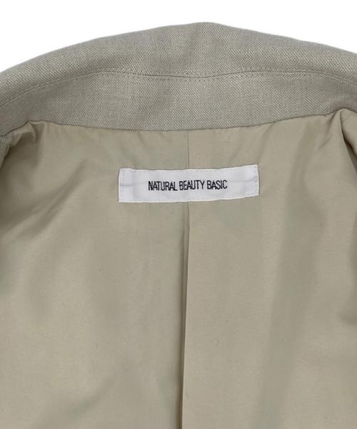 NATURAL BEAUTY BASIC（ナチュラルビューティーベーシック）NATURAL BEAUTY BASIC (ナチュラルビューティーベーシック) ダブルブレストボクシージャケット ベージュ サイズ:Sの古着・服飾アイテム
