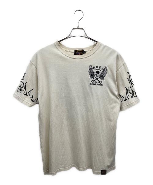 VANSON（バンソン）VANSON (バンソン) 半袖カットソー ホワイト サイズ:XLの古着・服飾アイテム