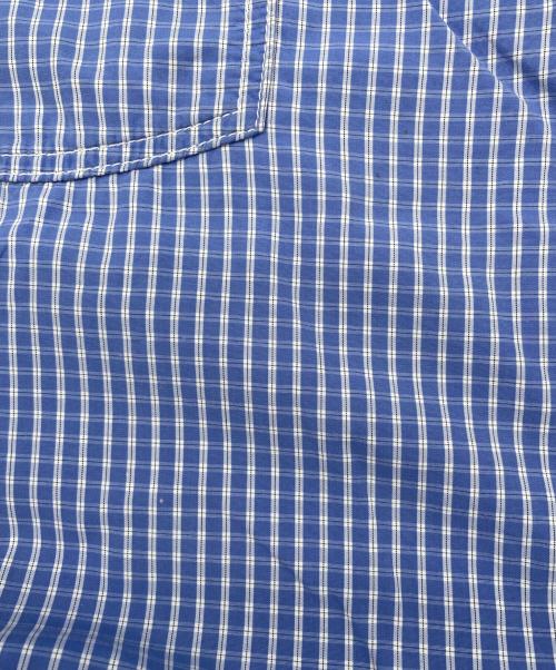 COMME des GARCONS HOMME（コムデギャルソン オム）COMME des GARCONS HOMME (コムデギャルソン オム) 七分袖チェックパンツ ブルー サイズ:XSの古着・服飾アイテム