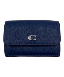 COACH（コーチ）の古着「3つ折り財布」｜ネイビー